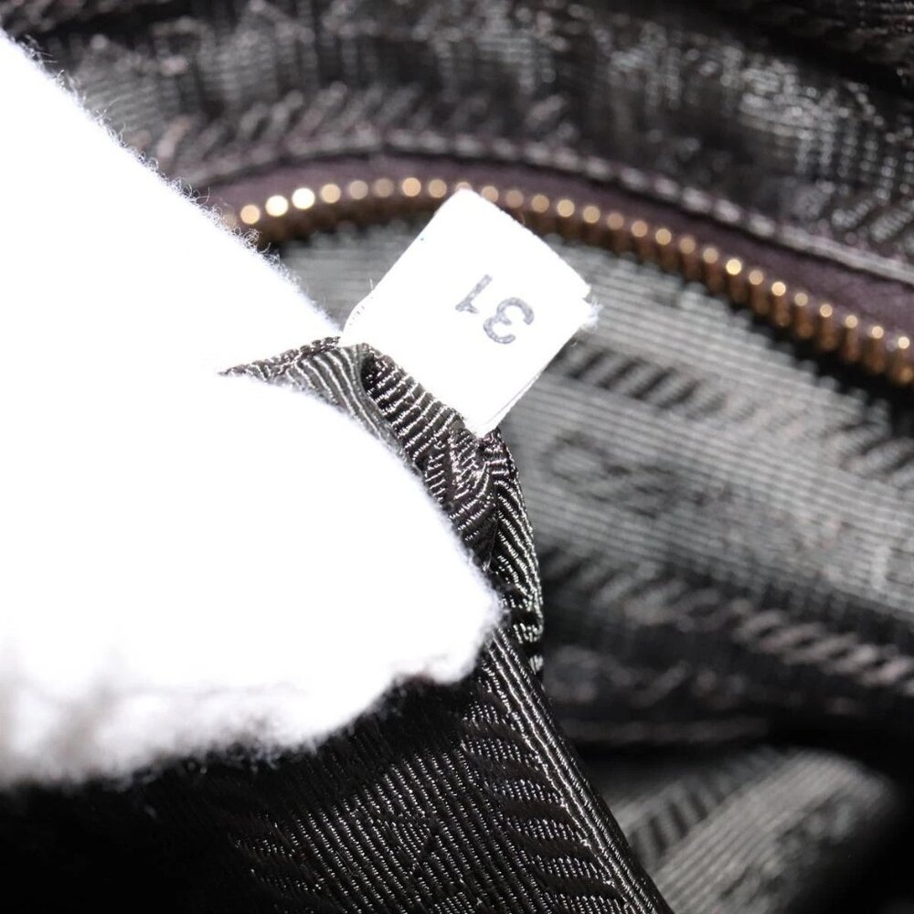 PRADA Boston Bag Nylon Khaki Gold Auth bs21678 - Picture 10 of 16